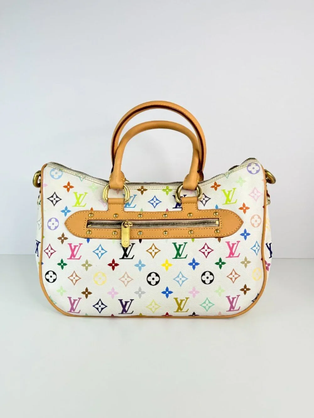louis vuitton beverly MM monogram multicolor white
